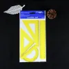 Student stationery 20CM four-piece set, set of set square, protractor, ruler, transparent plastic drawing ruler, manufacturer Specification image